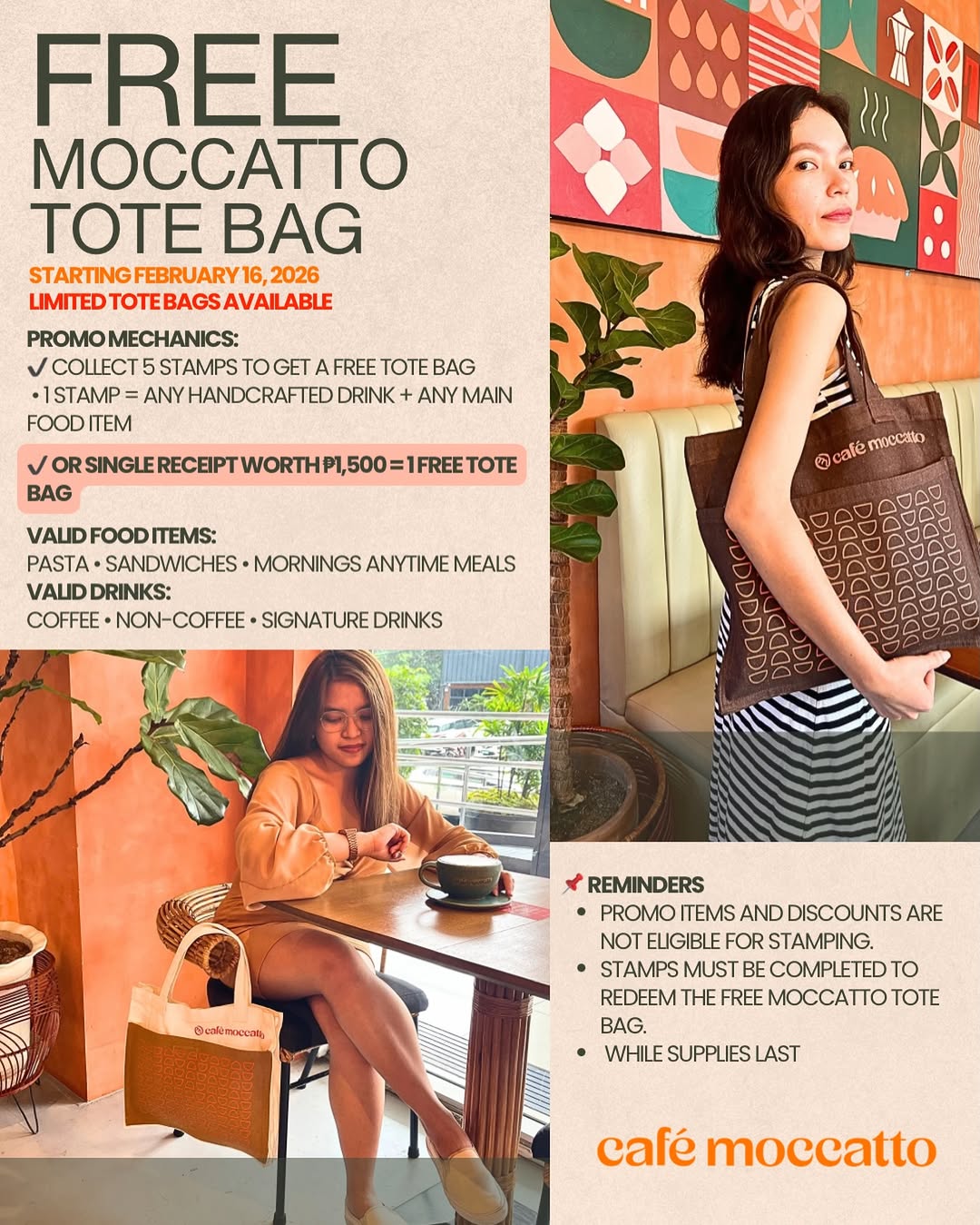 Café Moccatto specialty drinks and café atmosphere